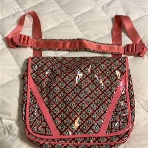 Vera Bradley coated messenger bag